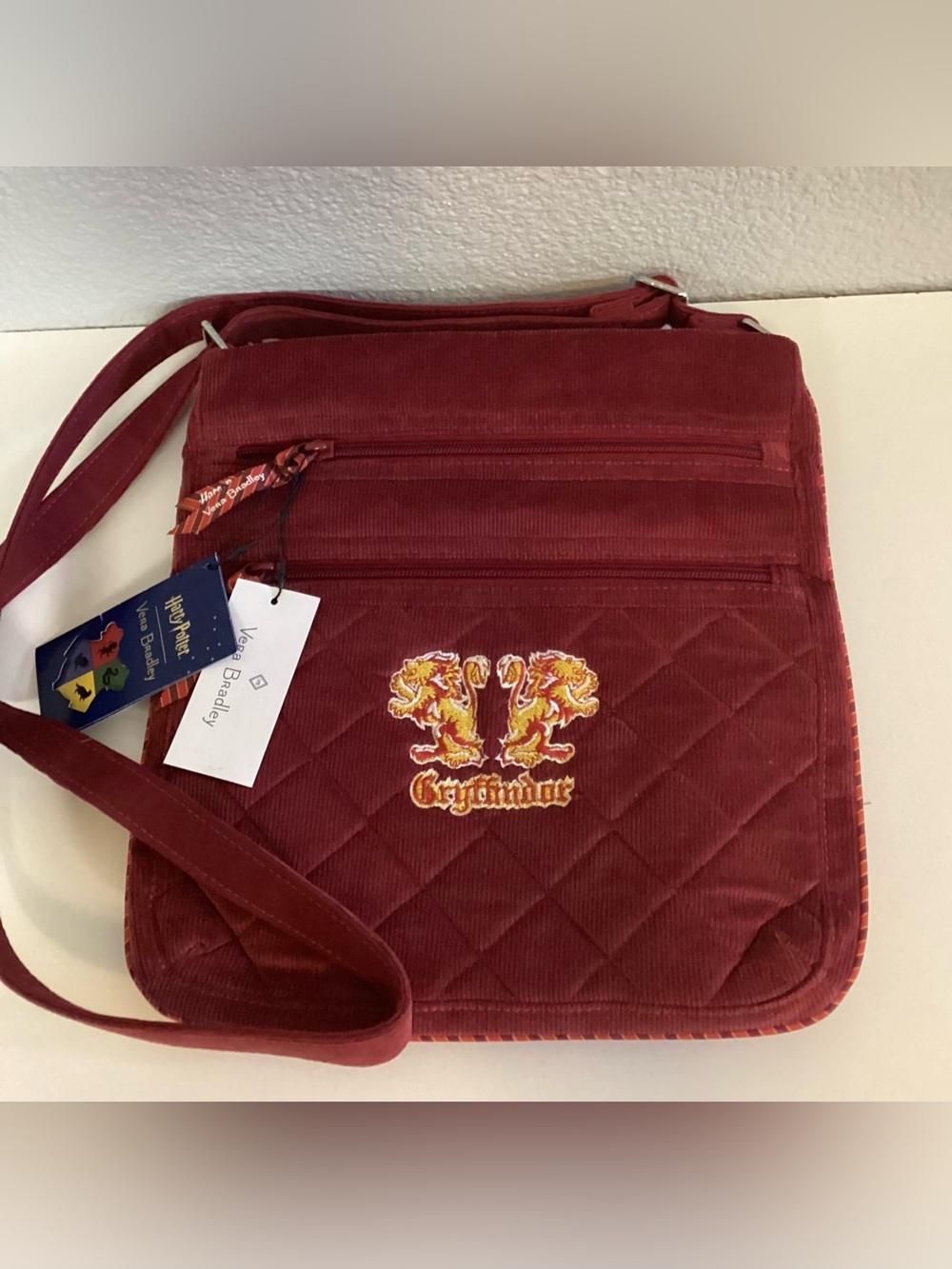 Vera Bradley Corduroy Gryffindor Crossbody - NWT